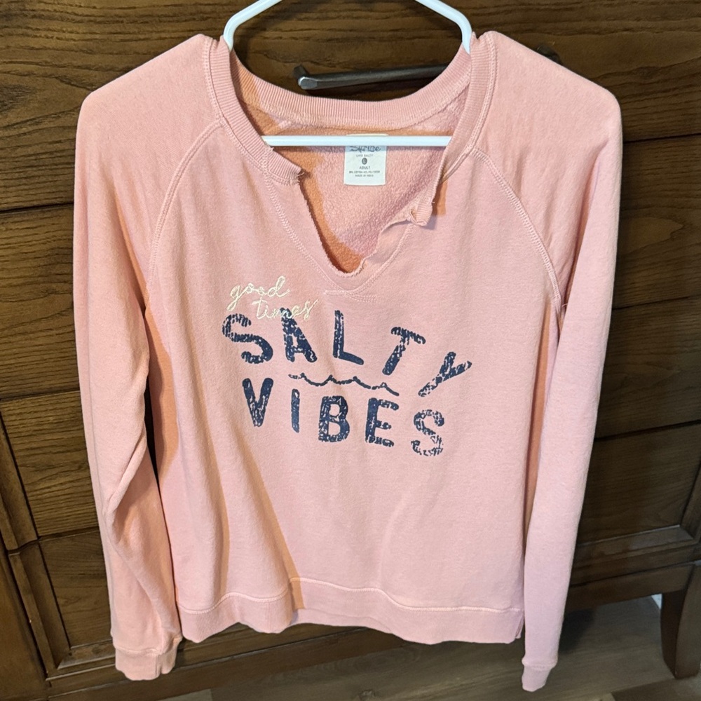 Salt Life Pink Long Sleeve Sweater